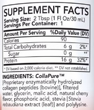 Health Direct AminoSculpt Sugar-Free Collagen Shots (16,000 mg Strength) 1oz Natural Tart Cherry, 12-Pack