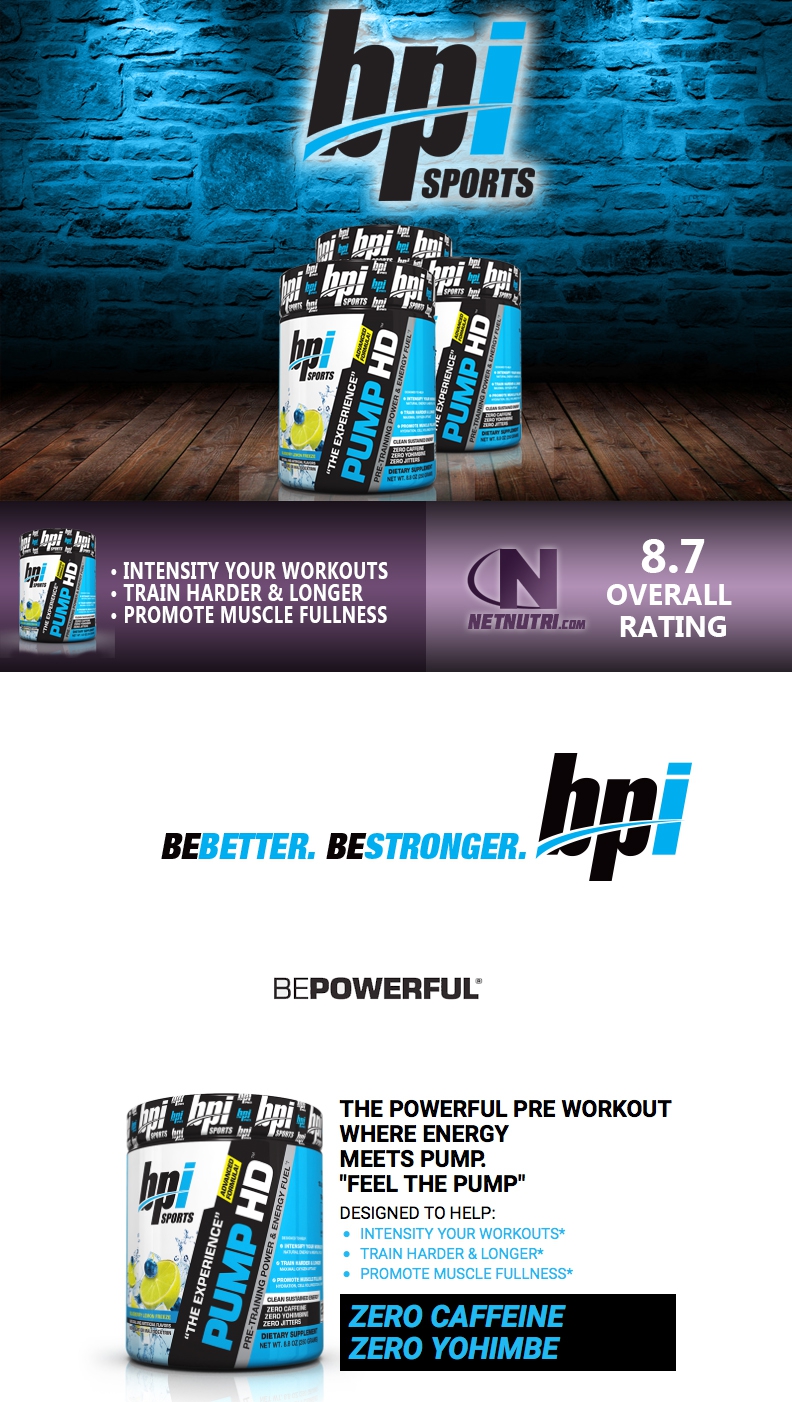 BPI Pump-HD Sale at Netnutri.com