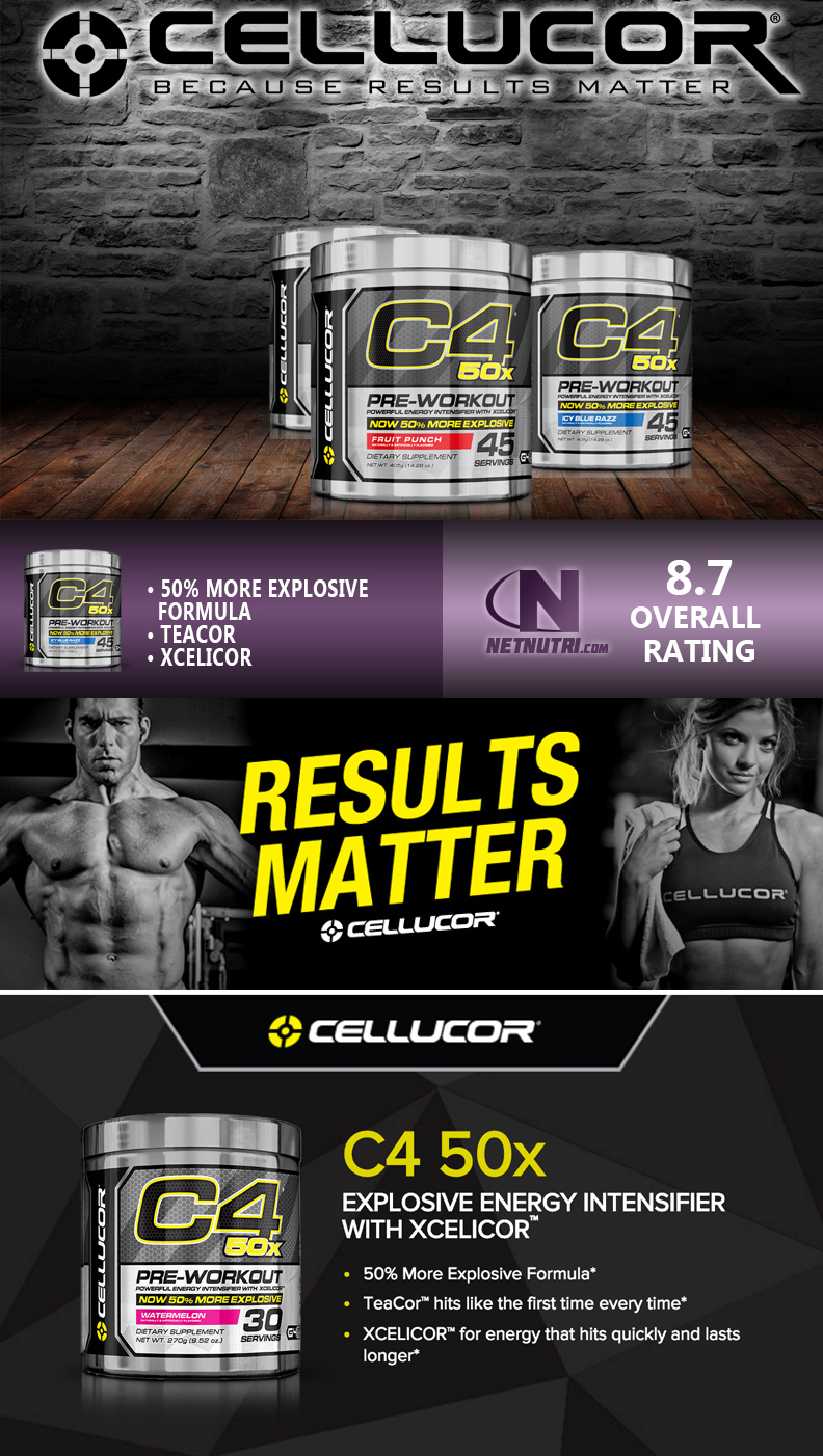 Cellucor C4 50X sale at Netnutri.com