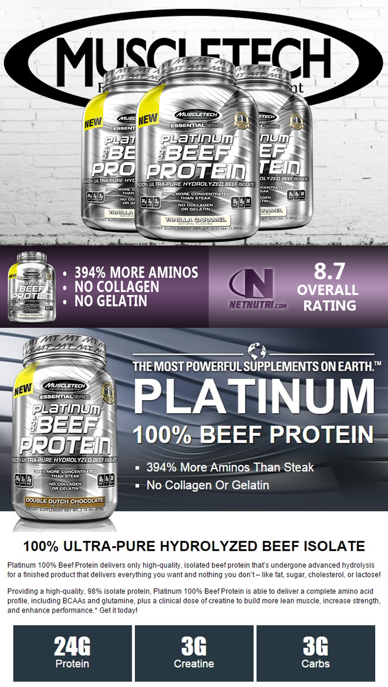 Muscletech Platinum Beef Protein