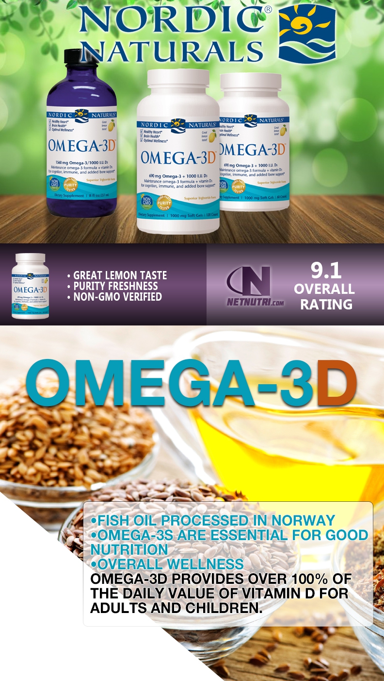 Shop Omega-3D today at netnutri.com
