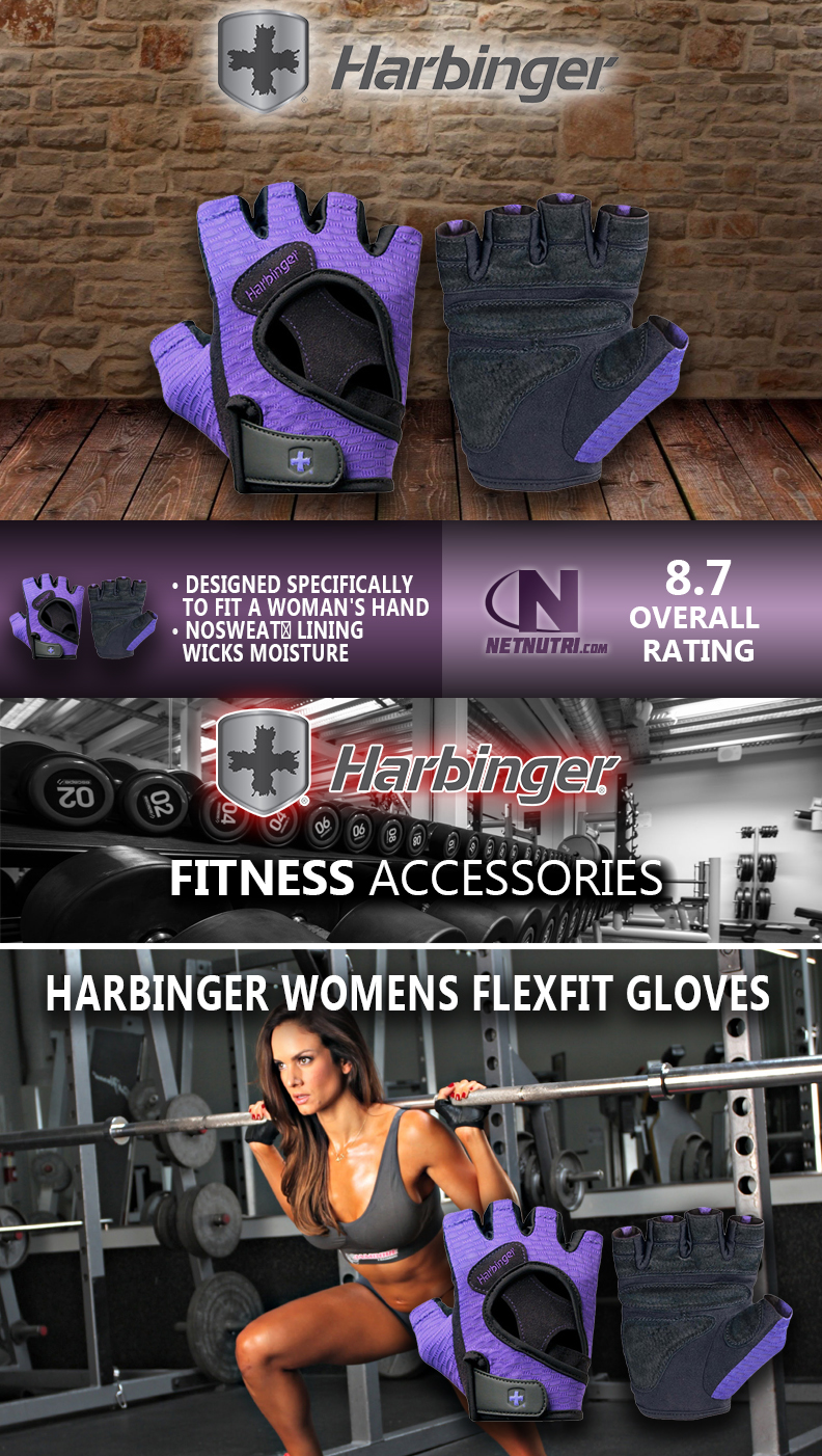 Harbinger Womens FlexFit Gloves sale at netnutri.com