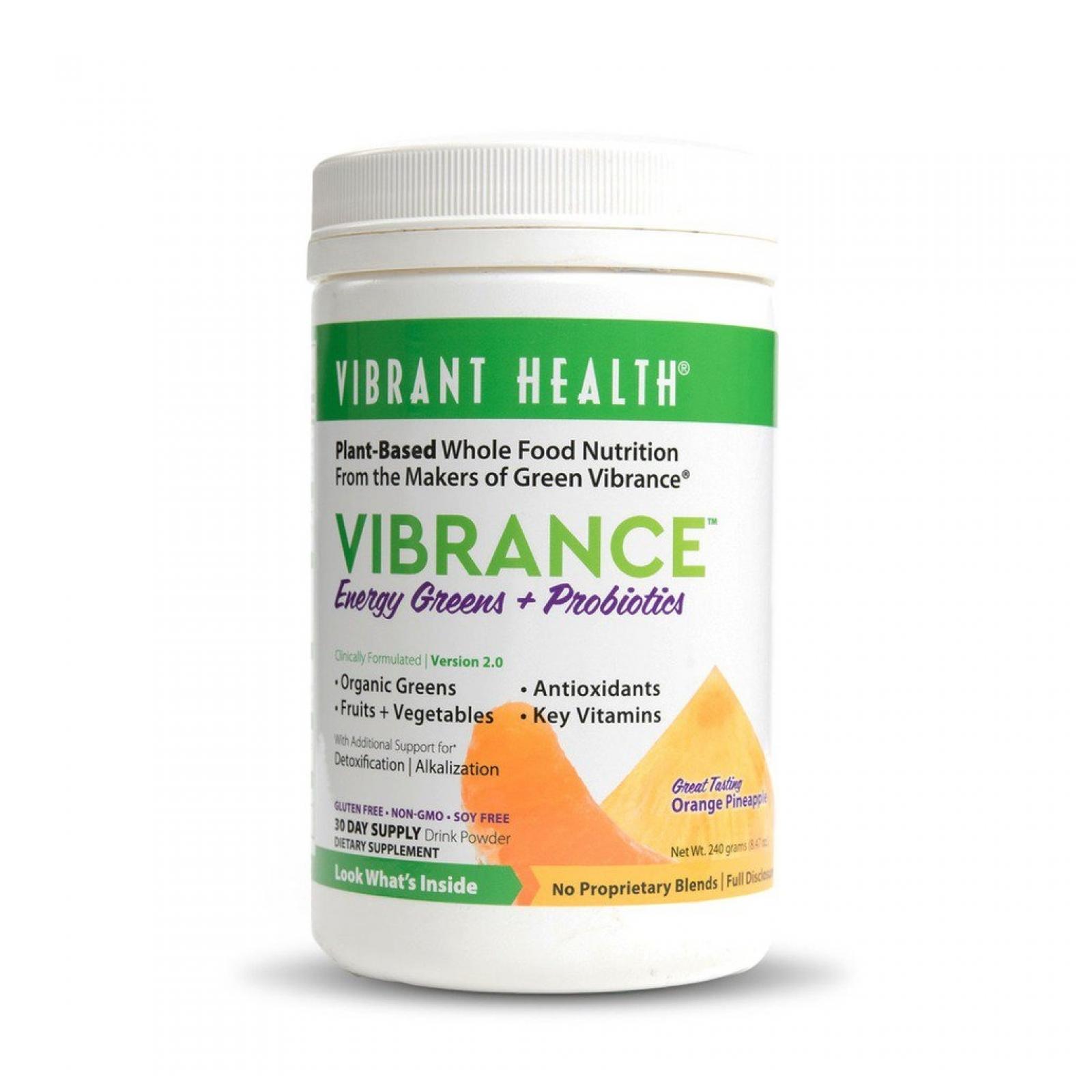 Vibrant Health Vibrance® Essential Daily Green Food Orange Pineapple 9 Oz  30 Day Supply