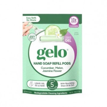 Gelo Hand Soap Refill Pods Cucumber, Melon, Jasmine Flower 10 Pods