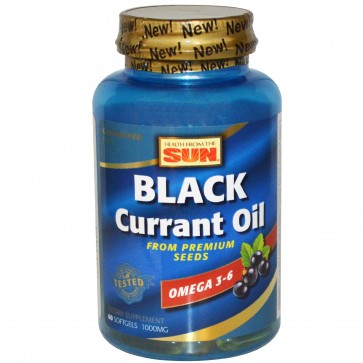 Health From the Sun Black Currant Oil 1000 mg 60 Softgels