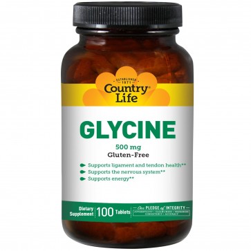 Country Life Glycine 500 mg 100 Tablets