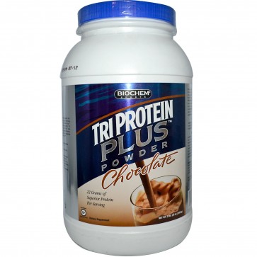 Biochem by Country Life- Tri Protein Plus, Chocolate 2lb 