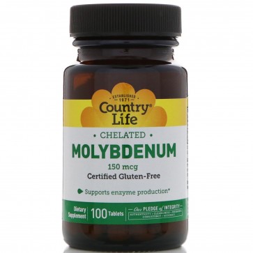Country Life Chelated Molybdenum 100 Tablets