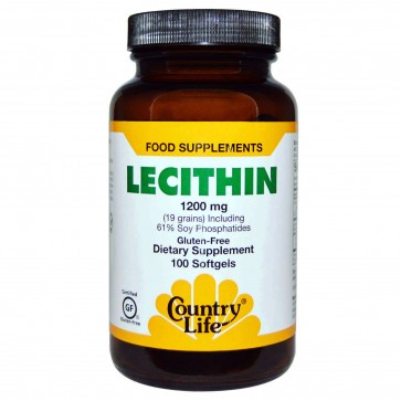 Country Life Lecithin 1200 mg 100 Softgels