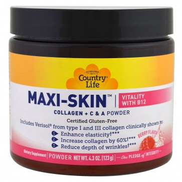 Country Life Maxi-Skin Vitality with B12 Berry Flavor 4.3 oz