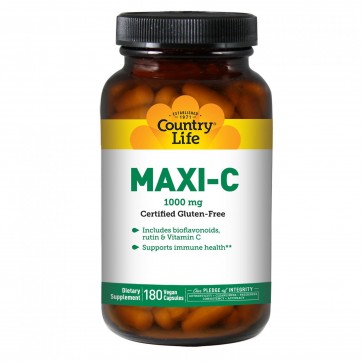 Country Life Maxi C 1000 mg 180 Capsules