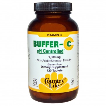 Country Life Vitamin C Buffer-C pH Controlled 1000 mg 120 Tablets