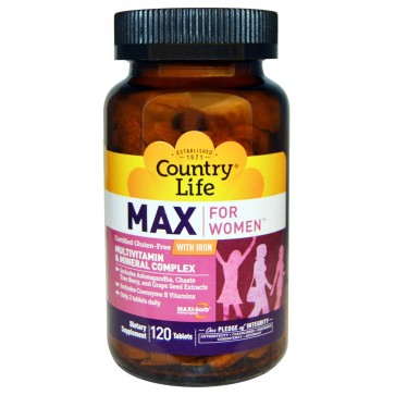 Country Life MAX for Women 120 Tablets