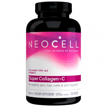 Neocell, Super Collagen+C, Type 1 & 3, 250 Tablets