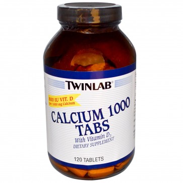 TwinLab Calcium 1000 With Vitamin D 120 Tablets