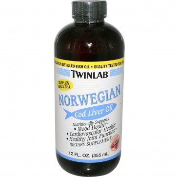 TwinLab Norwegian Cod Liver Oil Cherry 12 fl oz