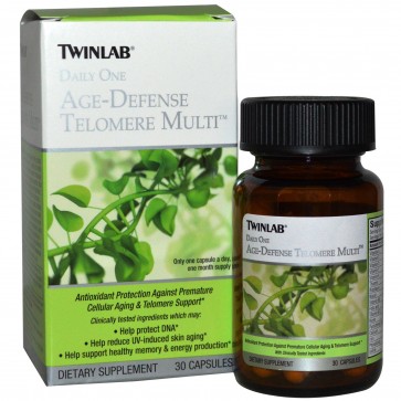 TwinLab Daily One Age Defense Telomere Multi 30 Capsules 