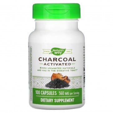 Nature's Way Activated Charcoal 100 Capsules