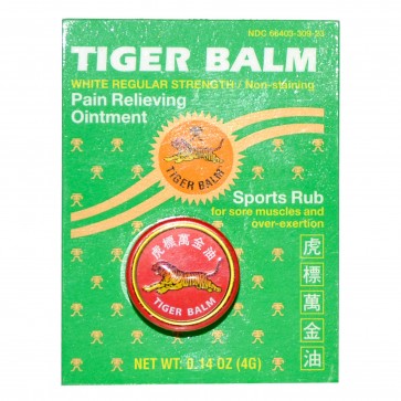 Tiger Balm Pain Relieving Ointment White Regular Strength 0 .14 oz
