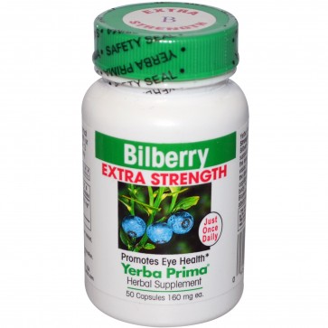 Yerba Prima Bilberry Extra Strength 50 Capsules
