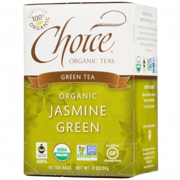Choice Organic Teas Green Tea Jasmine Green 16 Tea Bags