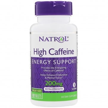 Natrol Natrol High Caffeine 200 mg 100 Tablets 