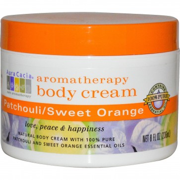 Aura Cacia, Aromatherapy Body Cream, Patchouli / Sweet Orange, 8 fl oz (236 ml)
