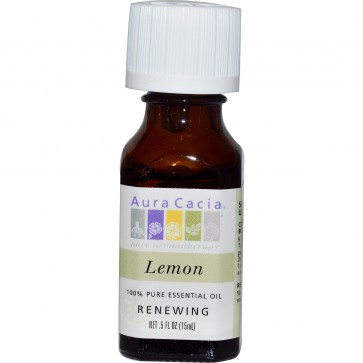 Aura Cacia Essential Oil Lemon 0.5 fl oz