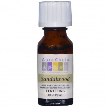 Aura Cacia Essential Oil Sandalwood 0.5 fl oz