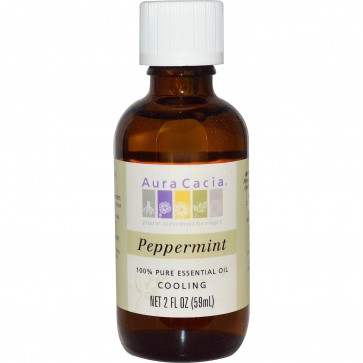 Aura Cacia 100% Pure Essential Oil Peppermint 2 fl oz
