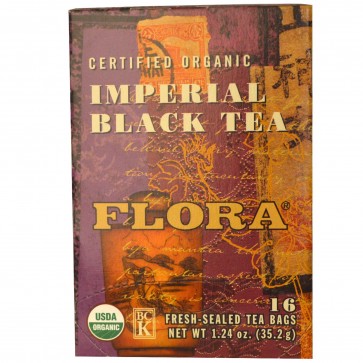 Flora Inc Certified Organic Imperial Black Tea 16 Tea Bags 1.24 oz (35.2 g)