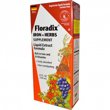 Flora Floradix Iron + Herbs Supplement Liquid 23 fl oz 