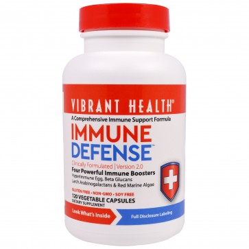 Vibrant Health Immune Defense 120 Vegetable Capsules