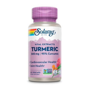 Solaray Turmeric 300 mg 95% Curcumin 60 Vegcaps