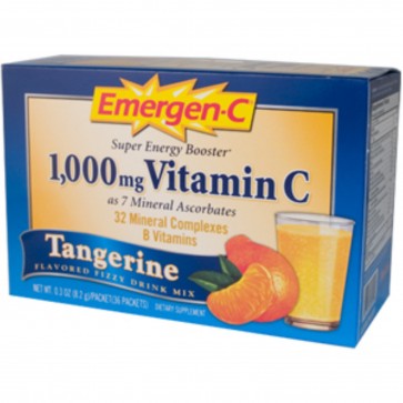 Alacer Emergen-C Flavored Fizzy Drink Mix Joint Health Tangerine 30 Packets 9.8 oz.