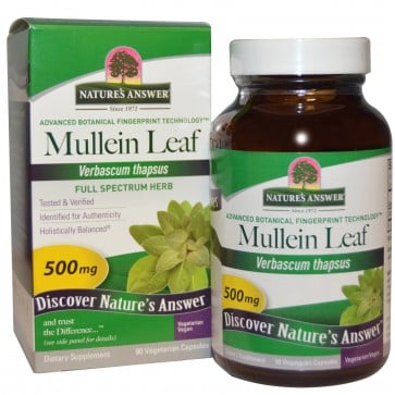 Nature's Answer, Mullein Leaf, 500 mg, 90 Veggie Caps