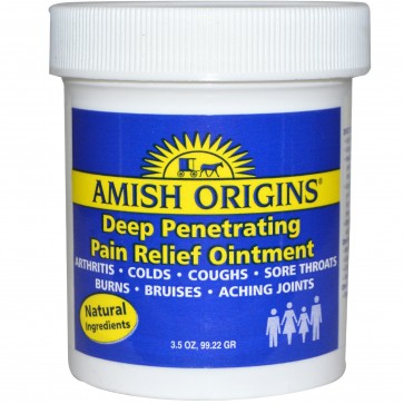 Amish Origins Deep Penetrating Pain Relief Ointment 3.5 oz- Discontinued
