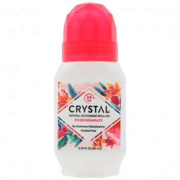 Crystal Essence Mineral Deodorant Roll-On Pomegranate 2.25 fl oz