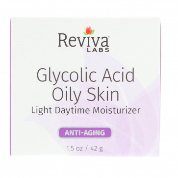 Reviva Labs Glycolic Oily Skin Gel Light Cream Moisturizer 1.5 oz