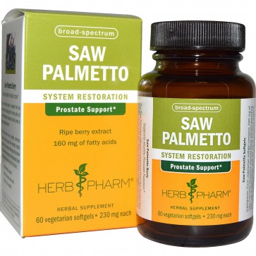 Herb Pharm, Saw Palmetto, 230 mg, 60 Veggie Softgels