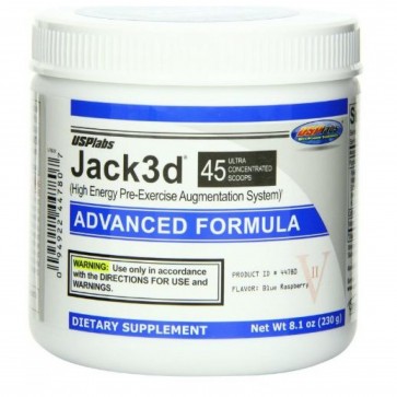 Usp Labs Jack 3D Advanced Formula Blue Raspberry, 8.1 Ounce