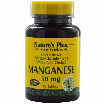 Nature's Plus Manganese 50 mg 90 Tablets
