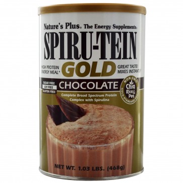 Nature's Plus Spiru-Tein Gold High Protein Energy Meal Chocolate 1.03 lbs (468 g)