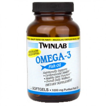 Twinlab Omega-3 Fish Oil 50 Softgels