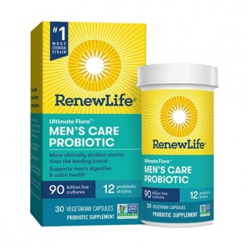 Renew Life Ultimate Flora Probiotic Men's Care 90 Billion 30 Vegetarian Capsules