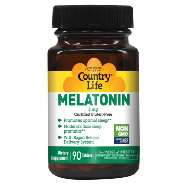 Country Life Melatonin 3 Mg 90 Tablets