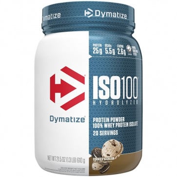 Dymatize Nutrition ISO-100 100% Whey Protein Isolate Cookies & Cream 1.6 lb