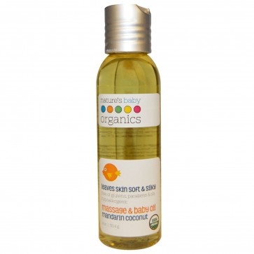 Organic Baby Oil - Mandarin/Coconut -Organic - 4 oz