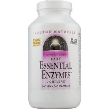 Source Naturals Daily Essential Enzymes 500 mg 360 Capsules 