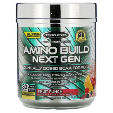 Muscletech Amino Build Next Gen Fruit Punch 30 Servings
